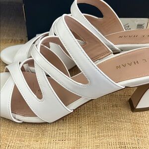 Cole Haan White Alyse Sandal 65mm